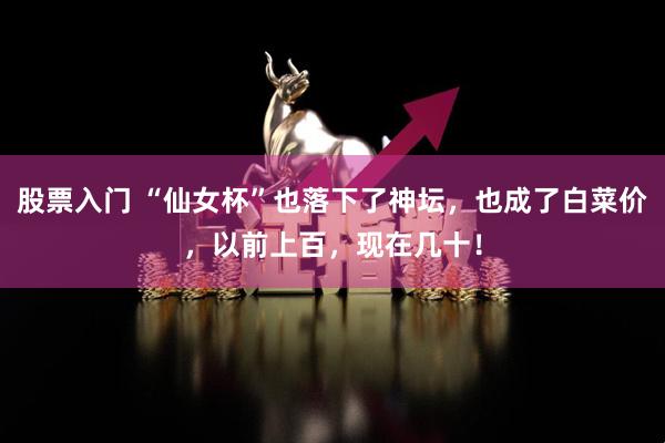 股票入门 “仙女杯”也落下了神坛，也成了白菜价，以前上百，现在几十！